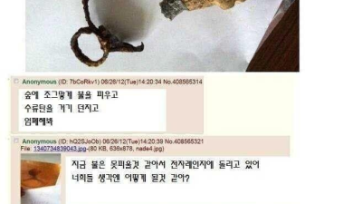 숲에서 수류탄을 주운 외국인