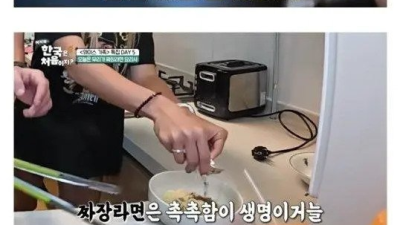 한화 투수 와이스의 짜파게티 레시피