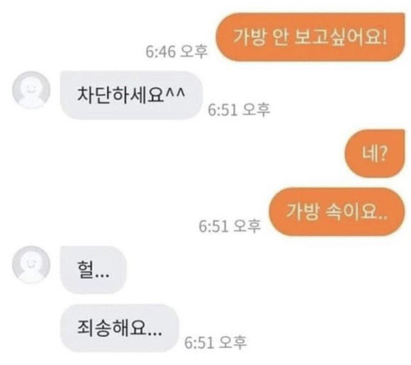 가끔 발생하는 의사소통 오류