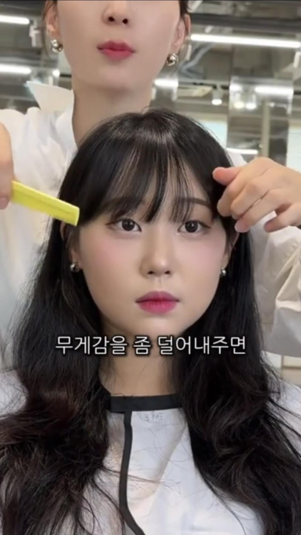 단발로 자르고 이뻐진 여자