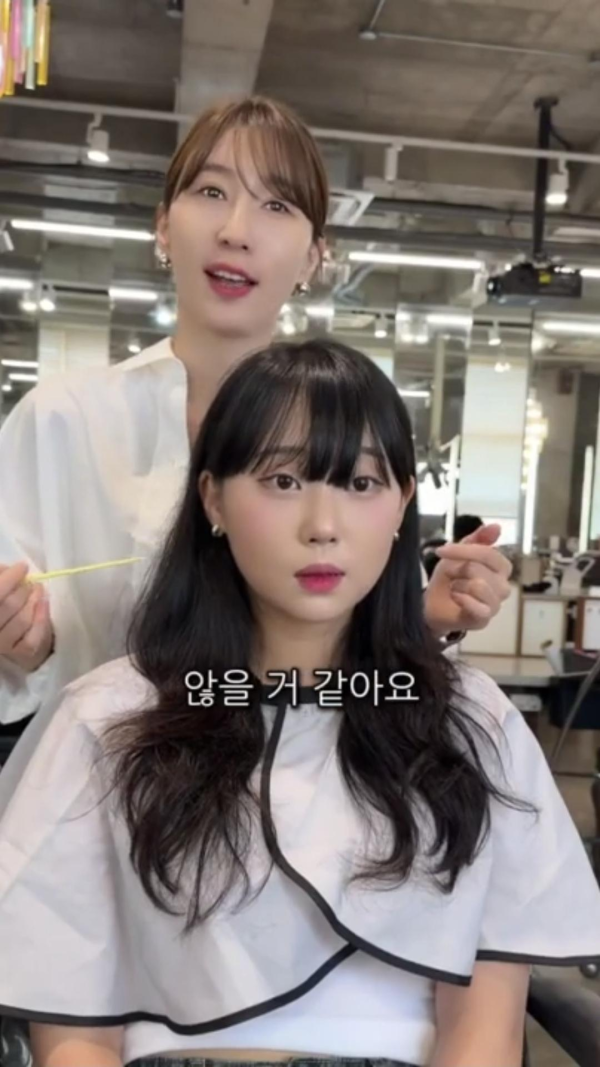 단발로 자르고 이뻐진 여자