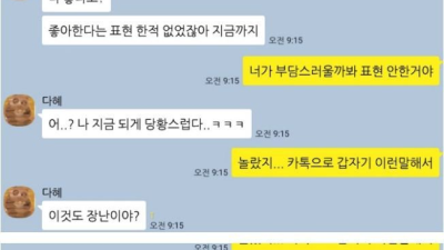 생각없이 노빠꾸로 카톡보낸 결과
