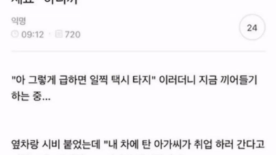 츤데레 택시기사님