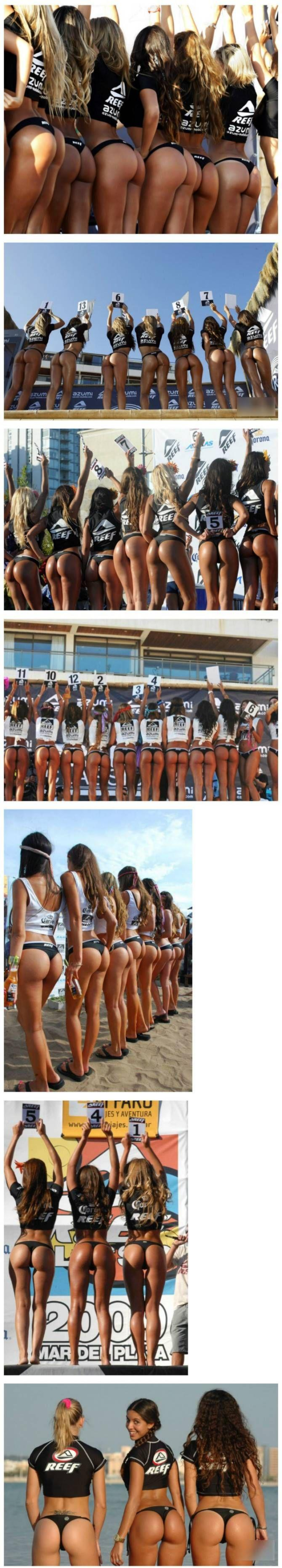 남미에서 열린 엉덩이 미인 대회