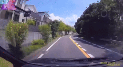 오토바이 운전자가 당한 개억까 사고