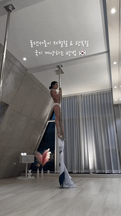 폴댄서가 국기 게양하는 방법