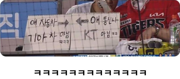 서로 저격 중인 야구팬들