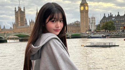 영국에 놀러간 미시룩 장원영