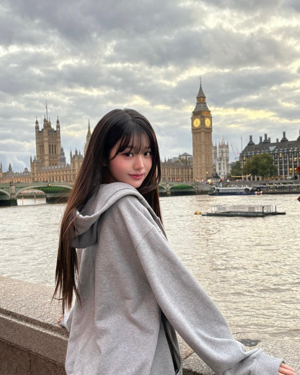 영국에 놀러간 미시룩 장원영