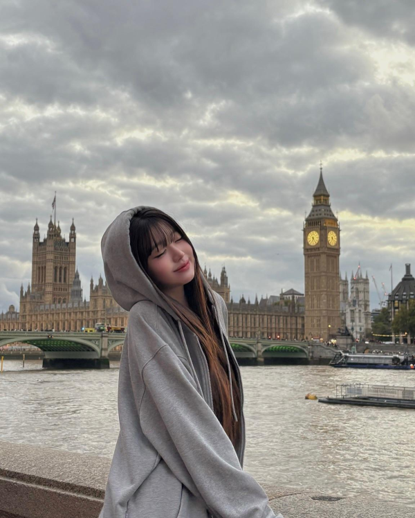 영국에 놀러간 미시룩 장원영