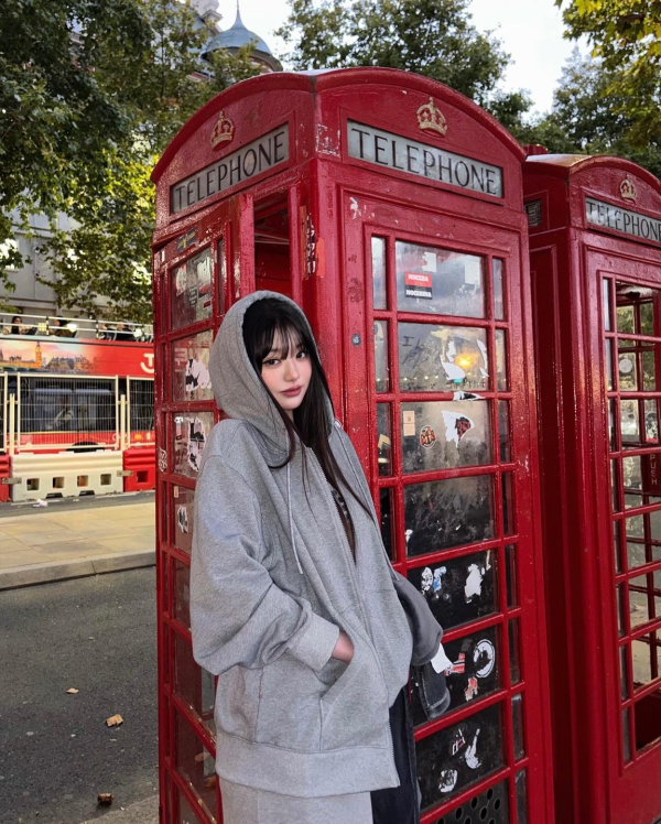 영국에 놀러간 미시룩 장원영