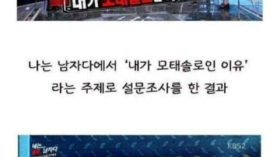 모솔이 흔히 착각하는 1순위