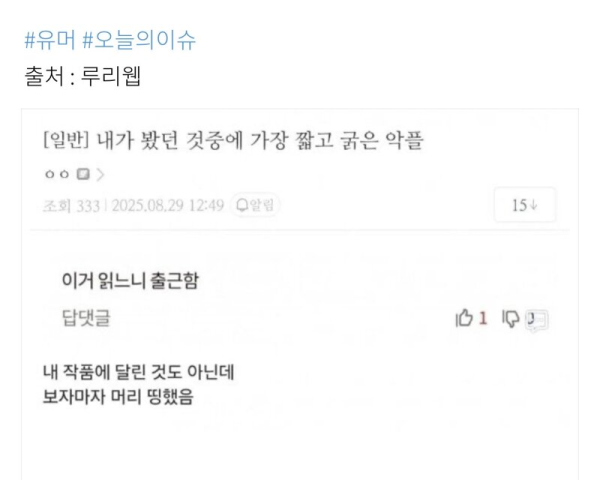 웹소설 작가가 충격먹은 악플