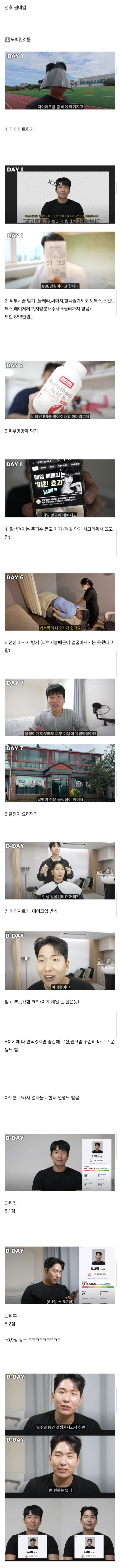 천만원 써서 잘생겨지기