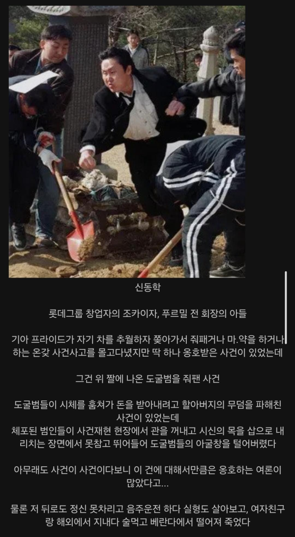 재벌2세 양아치가 사고쳐도 이해해줬던 사건