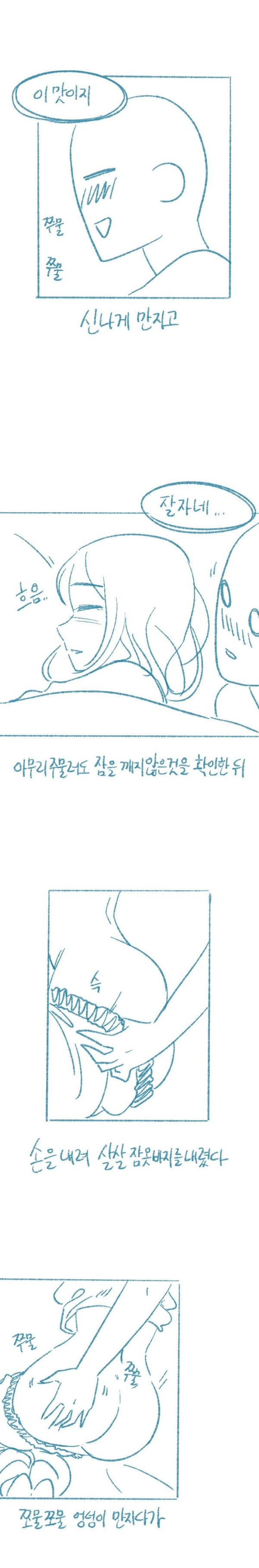 쌍둥이 처제에게 실수하는 만화