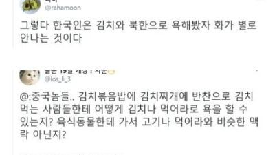 한국인에게 타격 1도없는 욕