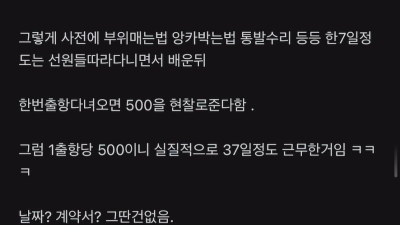 독도 새우잡이 배에서 일한 썰