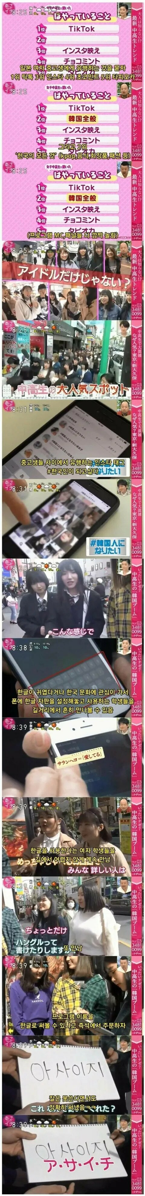 일본 여중고생 사이에서 유행하는것들