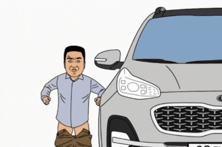 급똥 싸던 중 차 도둑맞은 남자