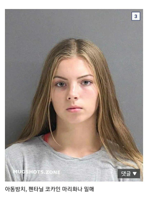 여성 범죄자 머그샷 모음