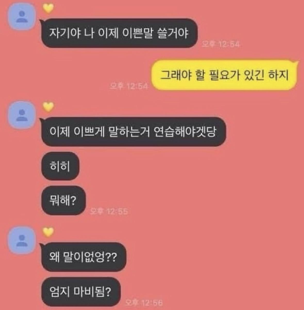이제부터 이쁜말만 쓸거야