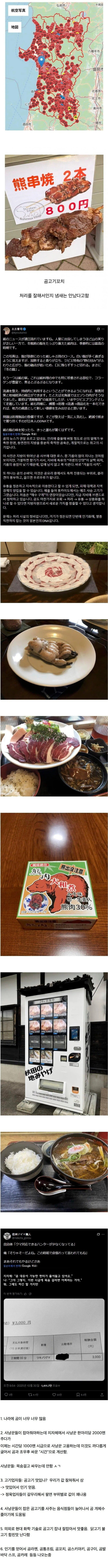 곰을 먹기 시작한 일본