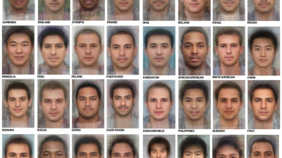 전세계 각국의 평균 얼굴들