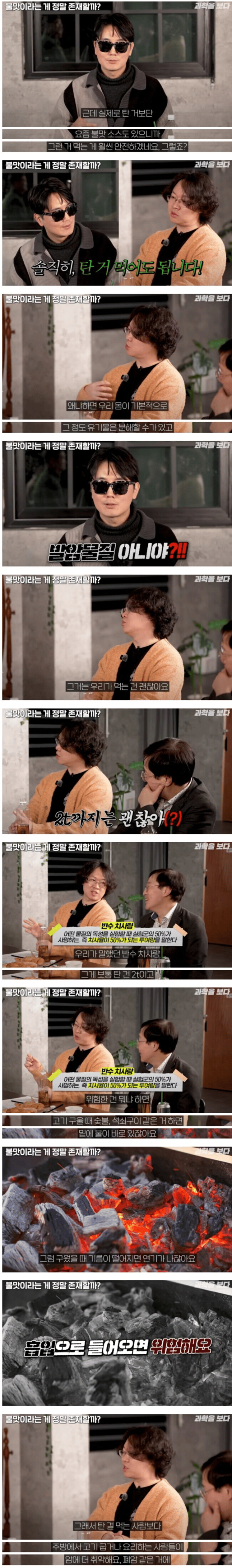 탄 음식 먹어도 괜찮은 이유