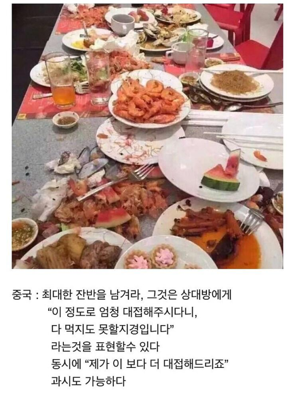 한중일 식사매너