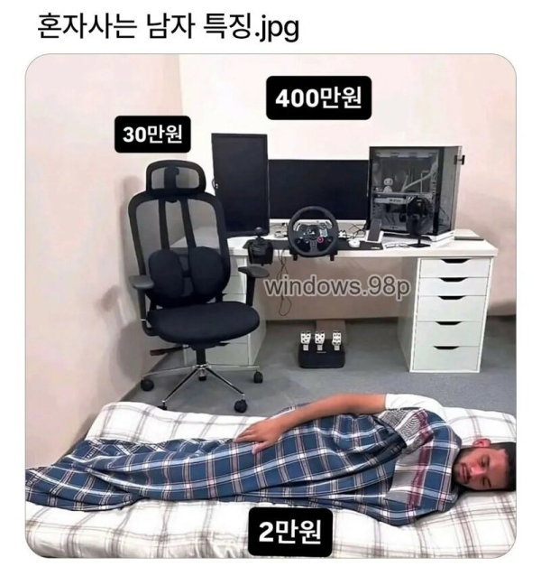 혼자사는 남자 특징