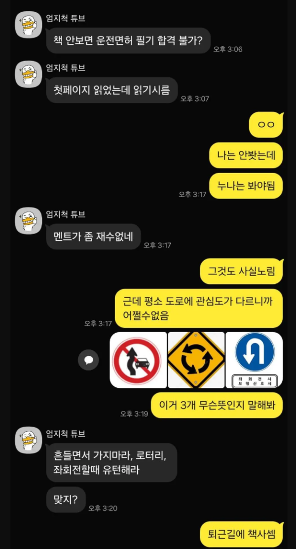 면허 필기공부 하기 싫은 누나