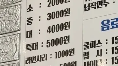 대구의 떡볶이 3천원어치