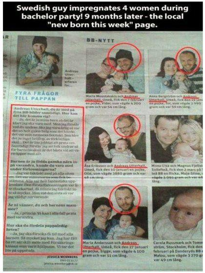 스웨덴의 흔한 총각파티