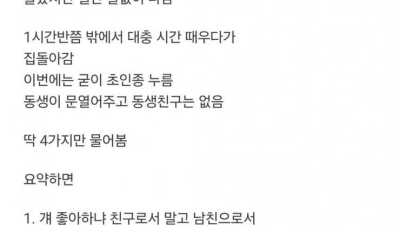 남동생이 게이인걸 알게 된 누나