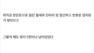 대출금 청산한 디씨인