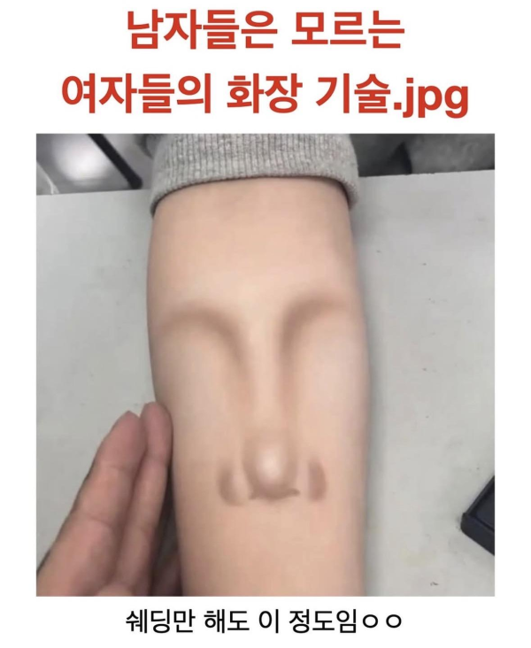 여자들의 화장 기술