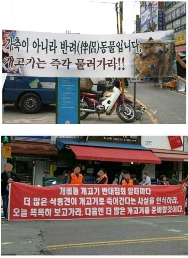 개빠들 항의에 빡친 모란시장 상인들