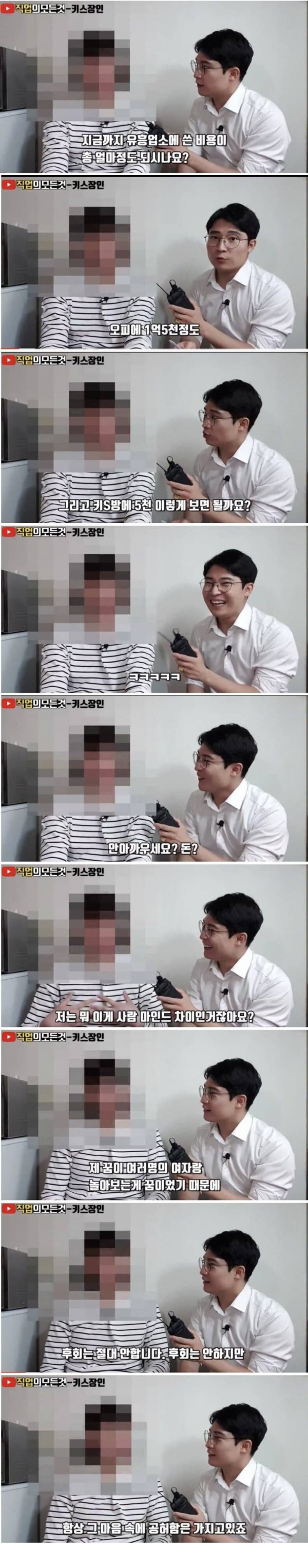 성매매 업소에 쓴 비용