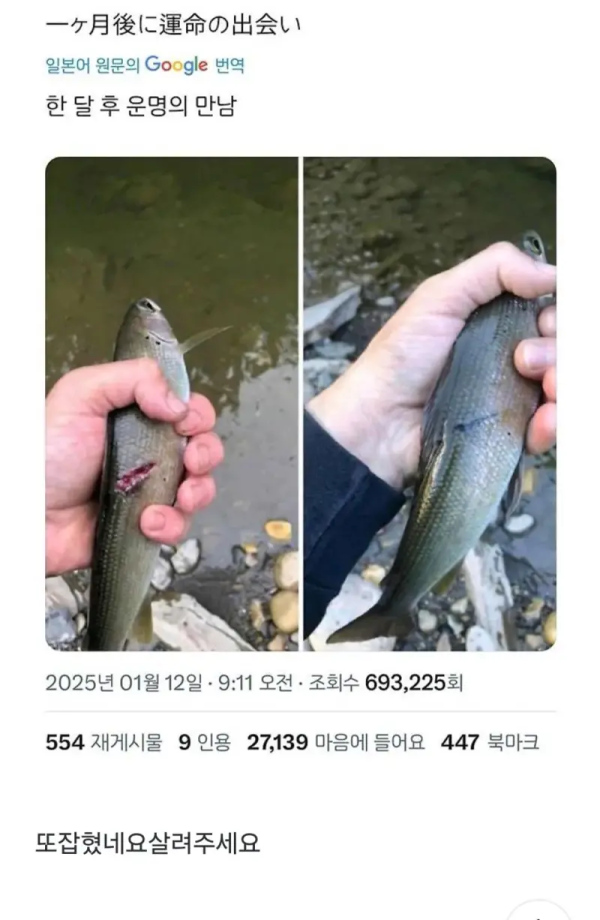 어느 낚시꾼이 겪은 일