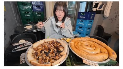 통대창 4미터 먹방한 쯔양