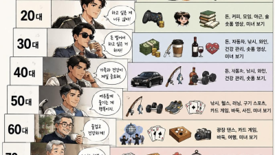 나이별 남자들의 로망과 취미